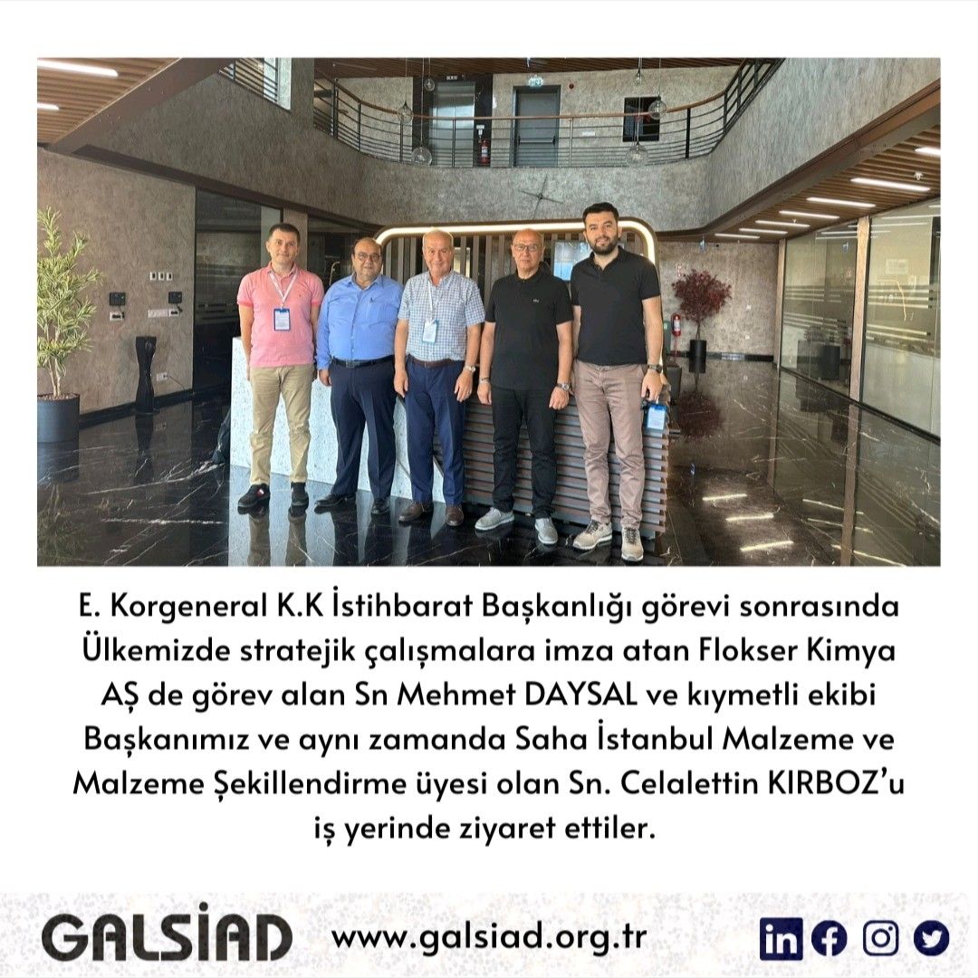 Sn Mehmet DAYSAL'a bizleri ziyaretinden ötürü teşekkürlerimizi sunarız.