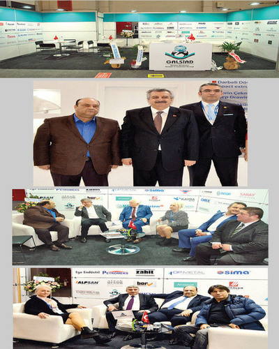 Sanayi Bakan Yardımcısı Hasan BÜYÜKDEDE heyetiyle birlikte GALSİAD standını ziyaret etti. 