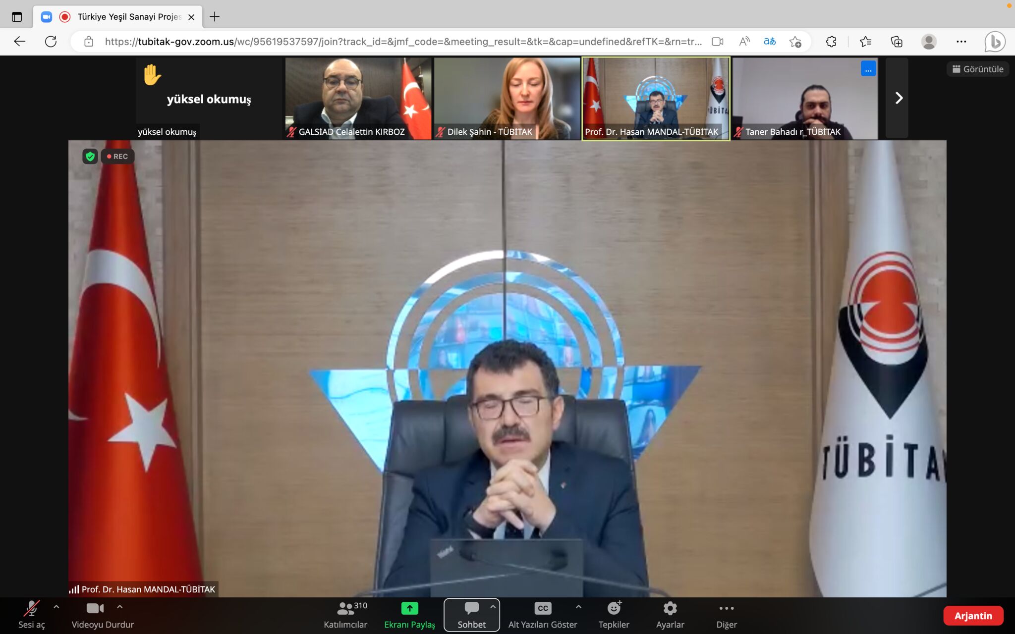 TÜBİTAK Başkanımız Sn Hasan Mandal' ın Başkanlığında Derneğimizin de katılımları ile değerli bir toplantı yapılmıştır. 